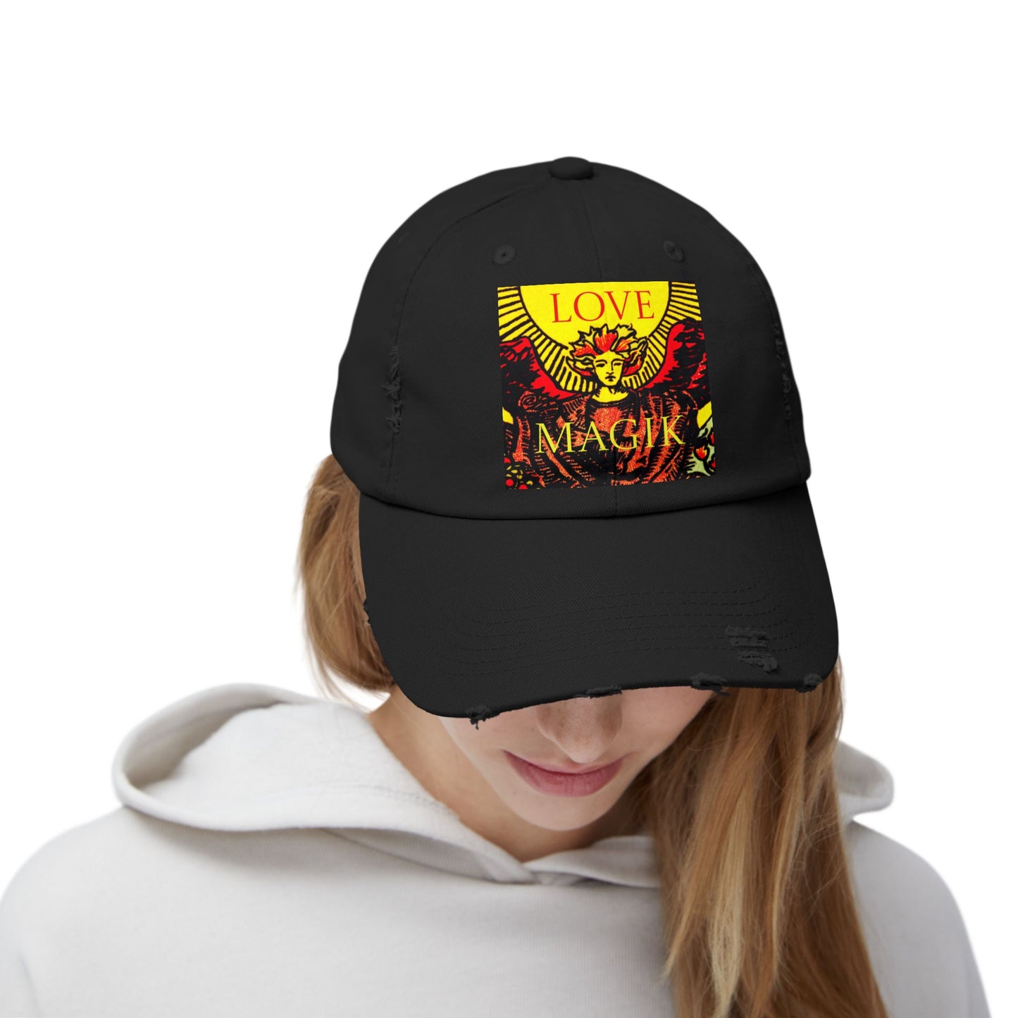 Love Magik Distressed Baseball Hat