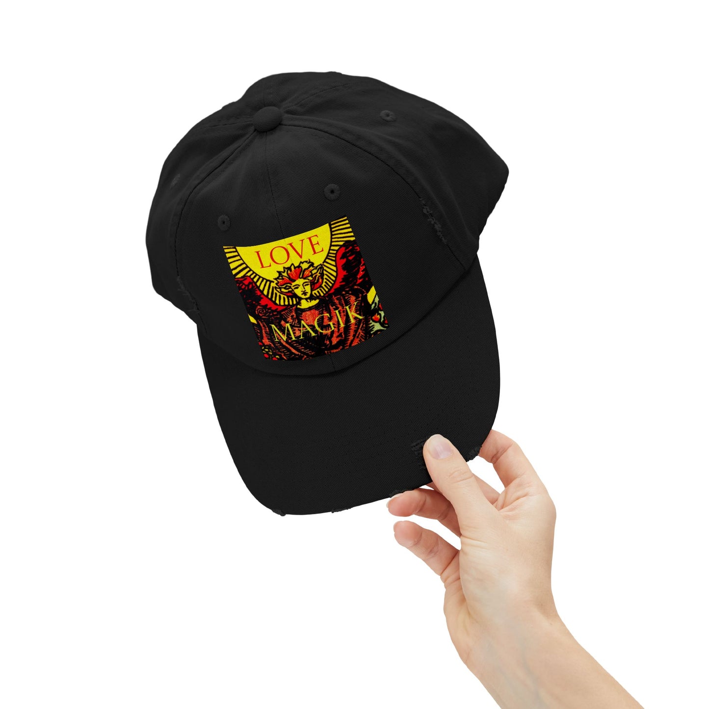 Love Magik Distressed Baseball Hat