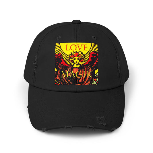 Love Magik Distressed Baseball Hat